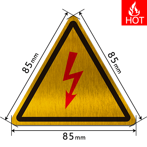 E858585 三角形有电危险